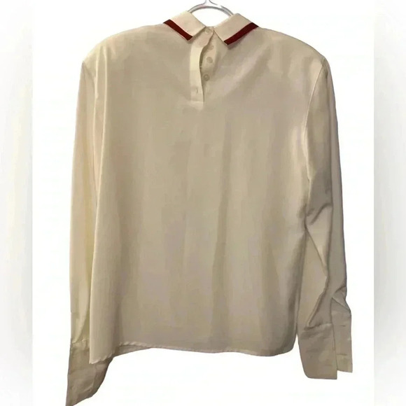 VINTAGE Blouse with shoulder  pads​​ - Picture 6 of 6